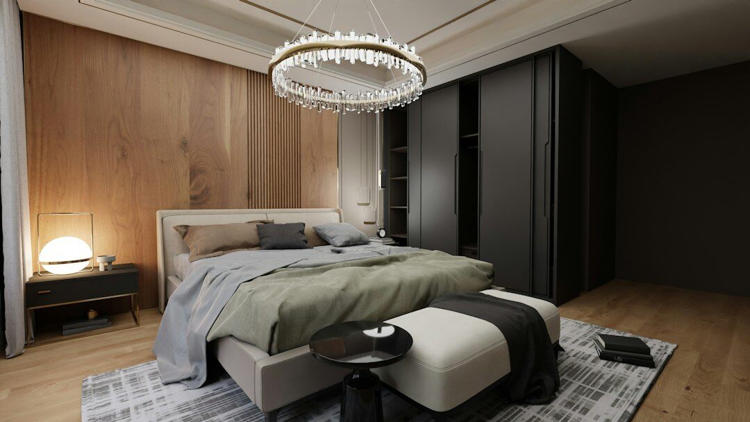 luxury bedroom setup