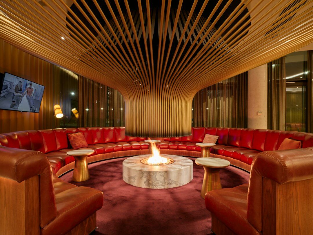 glamorous lounge area